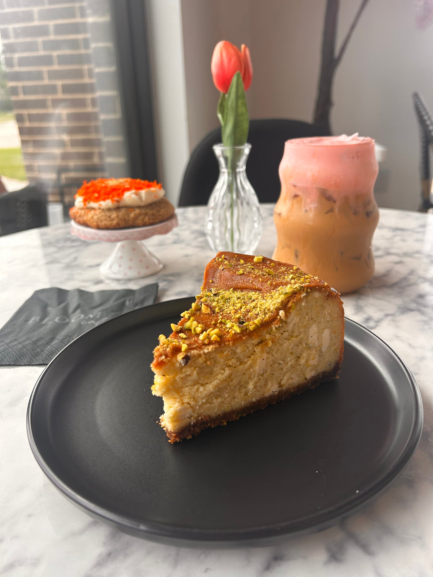 Pistachio BIscoff Cheesecake