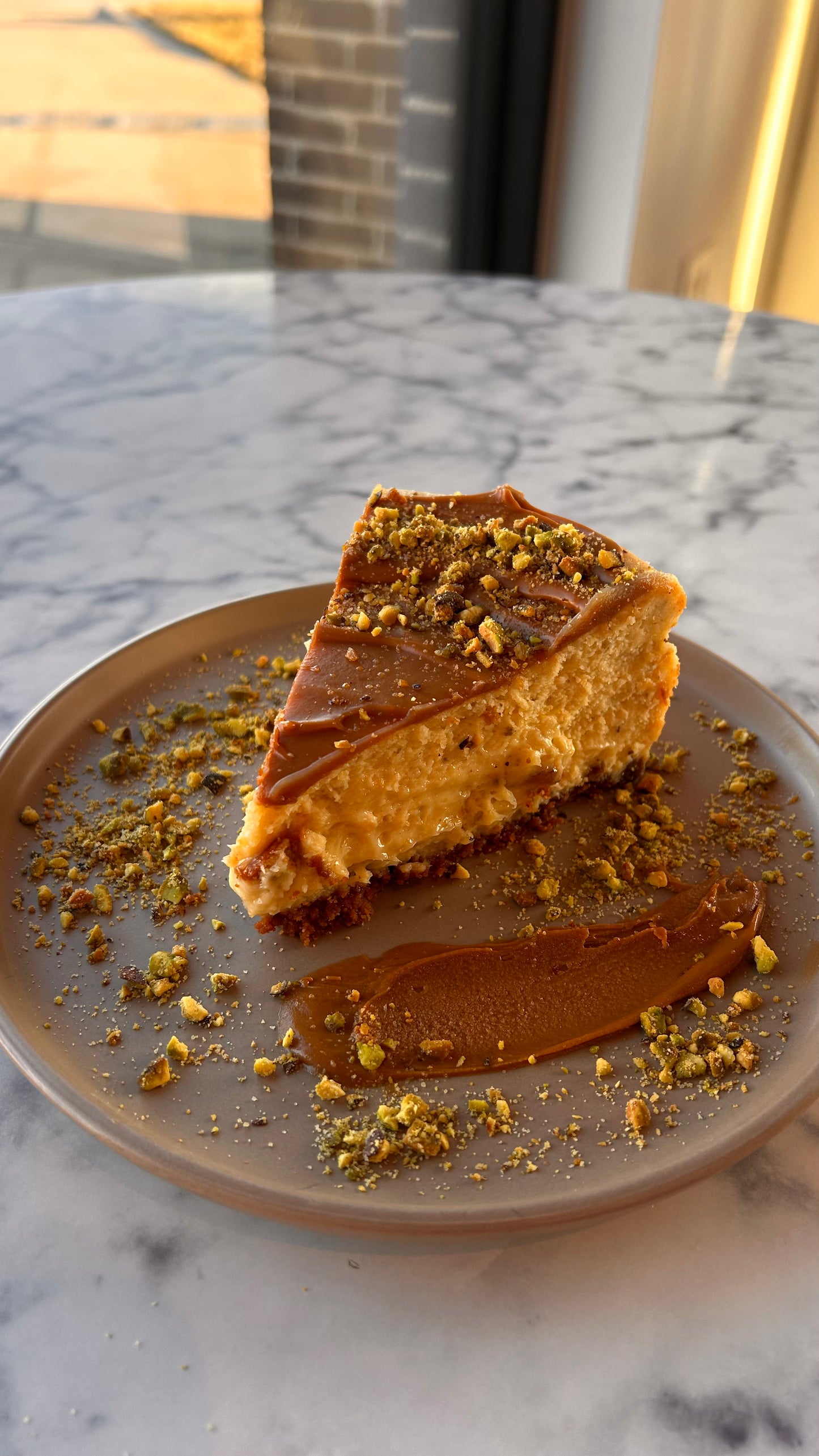 Pistachio BIscoff Cheesecake